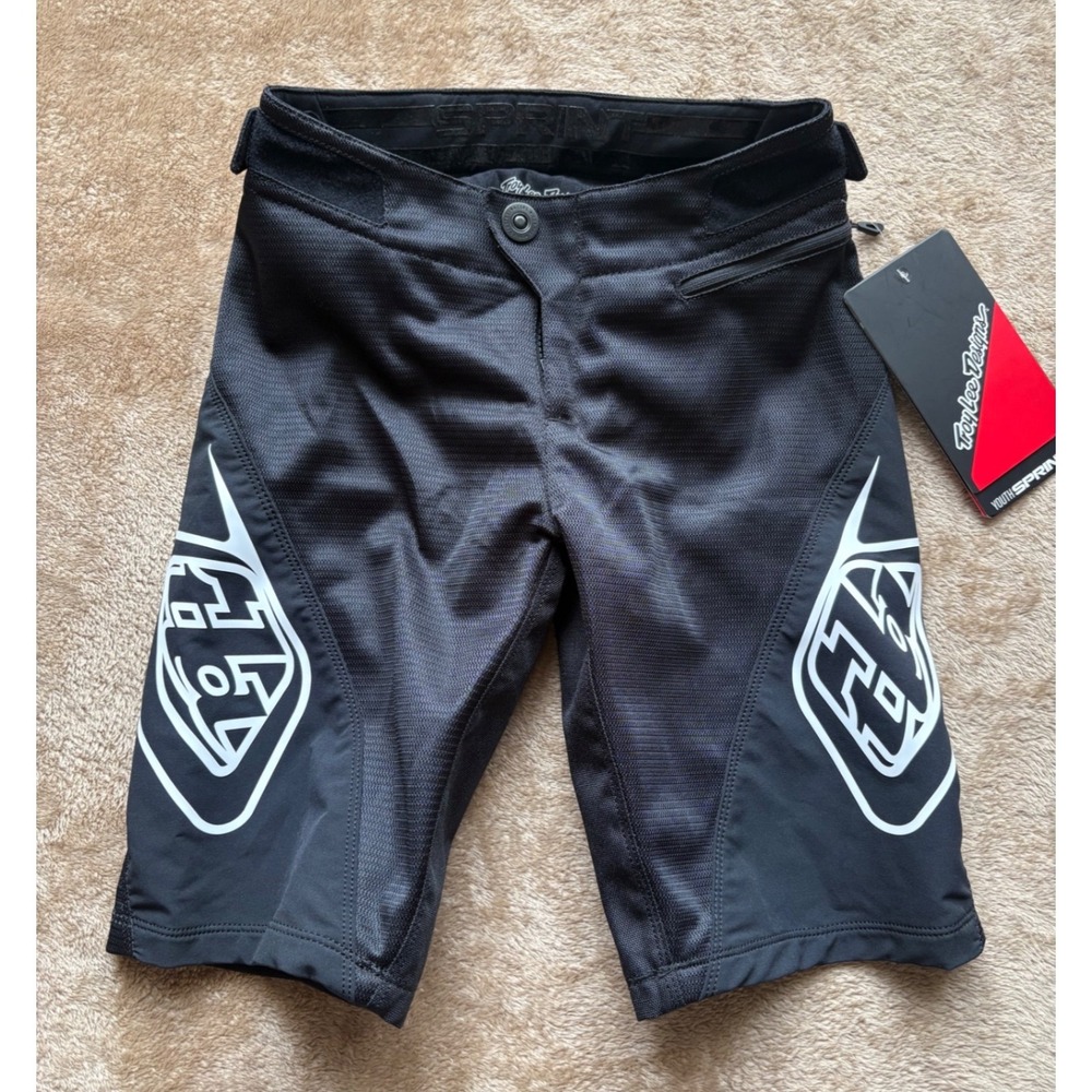 Troy Lee Designs Youth Sprint Mountain Bike Shorts Black Size Y22 NWT Race Moto